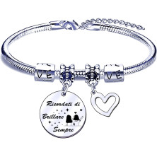 POIUYTRE Regali Natale Sorella Regalo Bracciale Sorella Braccialetto Sorella Donna Regalo per Sorella Regali Bracciali Sorelle