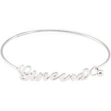 Colours & Beauty - Bracciale Donna Acciaio Inossidabile Con Nome | Bracciale A Manetta Con Nome Personalizzato | Gioielli Con