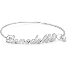 Colours & Beauty - Bracciale Donna Acciaio Inossidabile Con Nome | Bracciale A Manetta Con Nome Personalizzato | Gioielli Con