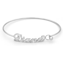 Colours & Beauty - Bracciale Donna Acciaio Inossidabile Con Nome | Bracciale A Manetta Con Nome Personalizzato | Gioielli Con