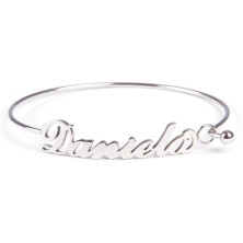 Colours & Beauty - Bracciale Donna Acciaio Inossidabile Con Nome | Bracciale A Manetta Con Nome Personalizzato | Gioielli Con