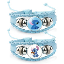 PQKL-party Bracciale Stitch Bambina Bracciale Lilo Stitch Donna Bracciale Bambina on Ciondoli Regalo di Compleanno per la