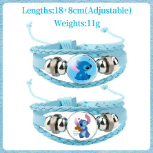 PQKL-party Bracciale Stitch Bambina Bracciale Lilo Stitch Donna Bracciale Bambina on Ciondoli Regalo di Compleanno per la