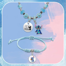 PQKL-party Bracciale Stitch Bambina Bracciale Lilo Stitch Donna Bracciale Bambina on Ciondoli Regalo di Compleanno per la