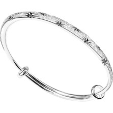 QianSiLi Bracciale Donna Argento 925, 3 in 1/2 in 1 Stelle e Perline/Corna/Ali D'Angelo Bracciale Donna, Idee Regalo Donna