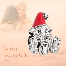 Annmors Christmas Charms Pendente Regalo in vero argento Sterling 925 Anniversario Festa Della San Valentino Regali Festa Della