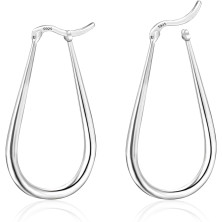 ALEXCRAFT Orecchini Donna Argento 925 a Cerchio Oro Placcato 14K/ Oro Bianco Cerchietti Piccoli con Confezione