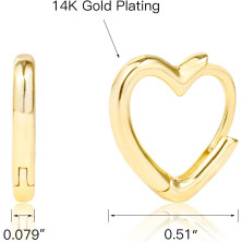 ALEXCRAFT Orecchini Donna Argento 925 a Cerchio Oro Placcato 14K/ Oro Bianco Cerchietti Piccoli con Confezione