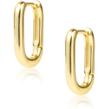 ALEXCRAFT Orecchini Donna Argento 925 a Cerchio Oro Placcato 14K/ Oro Bianco Cerchietti Piccoli con Confezione