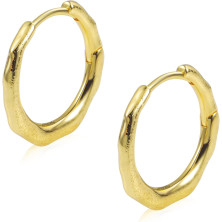 ALEXCRAFT Orecchini Donna Argento 925 a Cerchio Oro Placcato 14K/ Oro Bianco Cerchietti Piccoli con Confezione