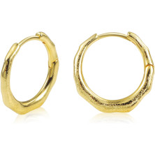 ALEXCRAFT Orecchini Donna Argento 925 a Cerchio Oro Placcato 14K/ Oro Bianco Cerchietti Piccoli con Confezione