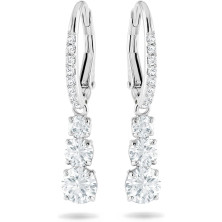 Swarovski Orecchini Attract Trilogy, Bianco, Placcato rodio