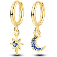 NARMO Ciondolo Orecchini di Goccia 925 Orecchini in Argento Sterling per le Donne Ragazze Cubic Zirconia Hoop Orecchini Evil Eye