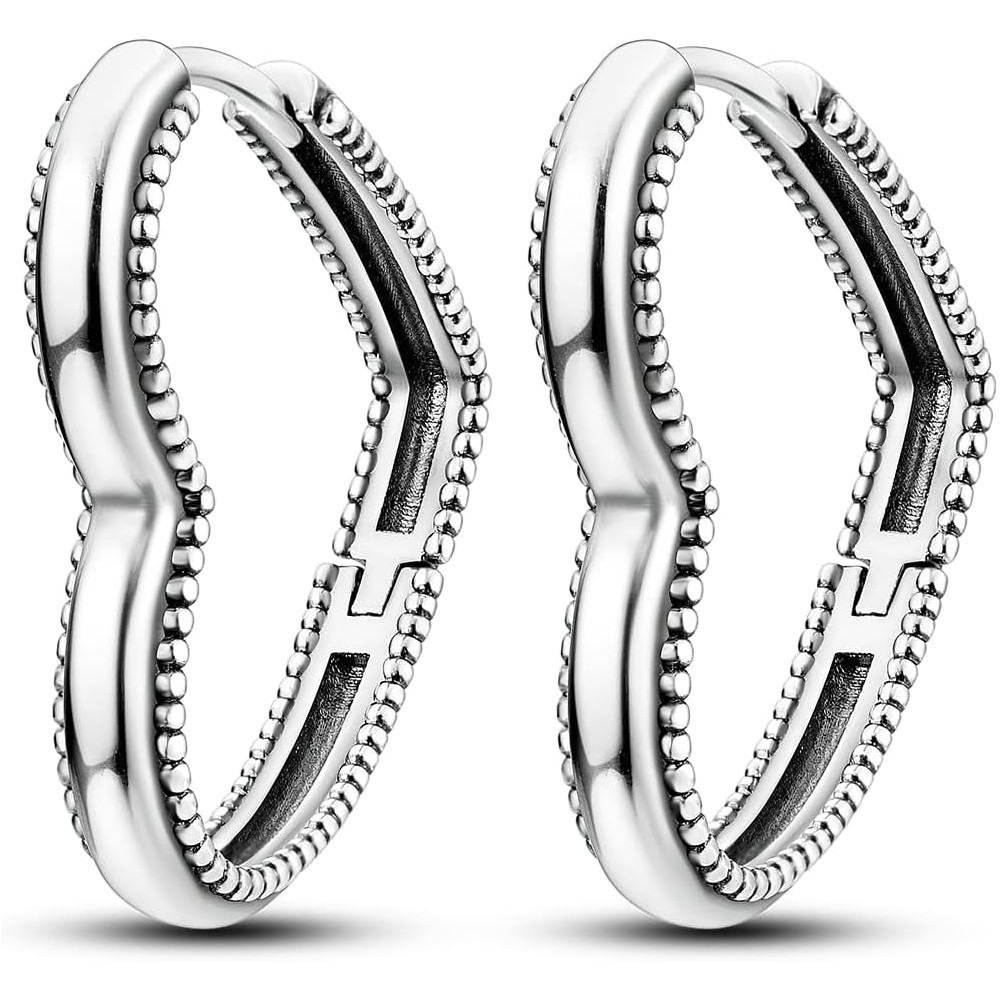 NARMO 925 Sterling Silver Hoop Orecchini a forma di cuore Hoop Orecchini per le donne Cubic Zirconia Moon Star Hoops Vari