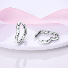 NARMO 925 Sterling Silver Hoop Orecchini a forma di cuore Hoop Orecchini per le donne Cubic Zirconia Moon Star Hoops Vari