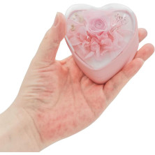 Yoboamic Scatola di rose eterne, con ciondolo a forma di scatola, multifunzionale, regalo romantico, per San Valentino,