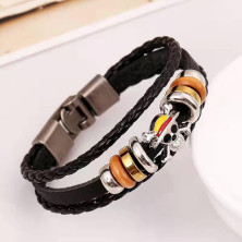 HEVIBK Bracciale avvolgente con occhio del diavolo