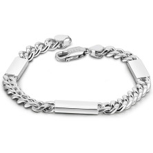 Dankadi Bracciale cubano massiccio 6 mm in 925 argento per uomo, Miami catena cubana Hip Hop 6,7" 7.5" 8" 8.5" 9" gioielli