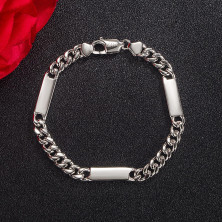 Dankadi Bracciale cubano massiccio 6 mm in 925 argento per uomo, Miami catena cubana Hip Hop 6,7" 7.5" 8" 8.5" 9" gioielli