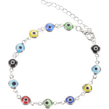 USHOBE Regalo Evil Eye Glücks amuleto regolabile per proteggere donne adolescenti ragazze ragazzi famiglia amici bracciale,