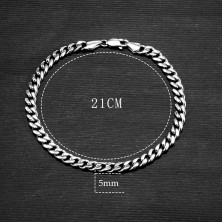 YELUWA Bracciale Al Mio Uomo, Bracciale Cubano Da Uomo, Regali Per Uomo, Bracciale Hip-Hop In Acciaio Inossidabile Con Catena A