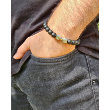 Crossfit, bracciale sportivo da uomo, in pietra naturale, per powerlifting, per yoga, powerlifting, regalo per uomini, pesi 8 mm