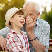 TempBeau Bracciale da uomo per papà, idea regalo per nonno, con perle, lunghezza regolabile, in pelle, colore nero, per uomini,