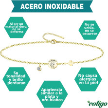 Cotigo Bracciali Professioni Acciaio Inossidabile, Regalo ideale per Donna, Argento e Oro