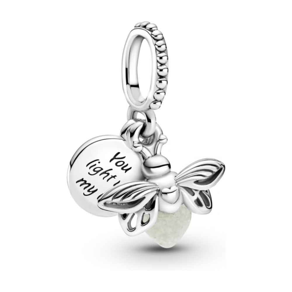 'Pandora Charm Anhänger Silber ''Glow in the Dark- Glühwürmchen'' 799352C01'