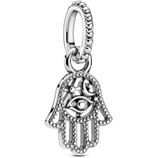 Pandora Moments Women's Sterling Silver Fatima's Hand Dangle Charm