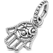 Pandora Moments Women's Sterling Silver Fatima's Hand Dangle Charm