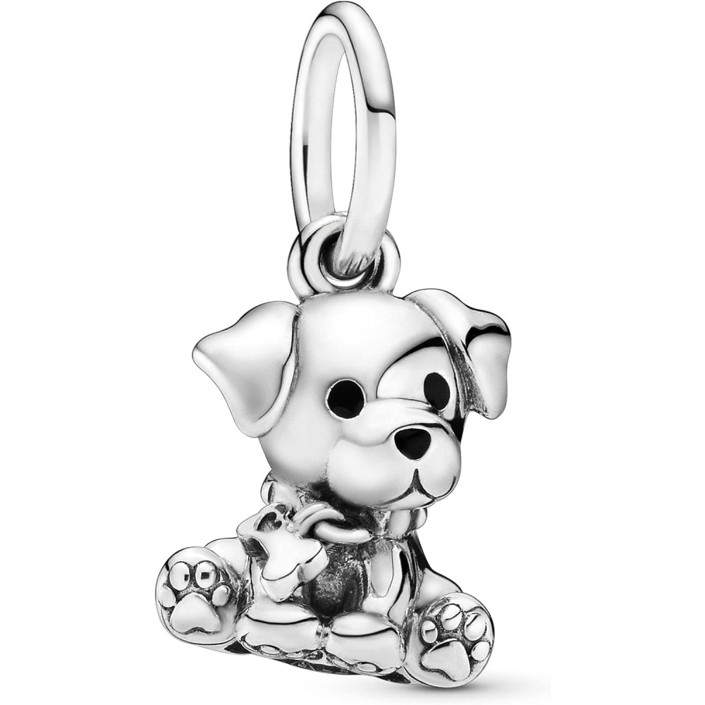 Pandora Moments Women's Sterling Silver Labrador Puppy Dog Dangle Charm for Bracelet