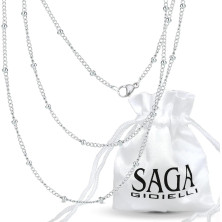 SAGA GIOIELLI® COLLANA PER CHIAMA ANGELI ACCIAIO INOSSIDABILE