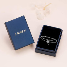 J.MUEN Bracciale Donna Argento 925 Bracciale Anallergici con Scatola Regalo-Natale Festa della Mamma Regalo di Compleanno per