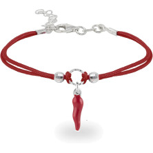 inSCINTILLE Braccialetti Bambina con Filo Cerato e Charm in Argento 925, Girotondo Bracciale Bambina e Bambino