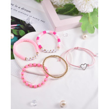 QianSiLi Bracciale Swiftie, Bracciali ispirati a Tay Regali per Swifties Ragazze Adolescenti e Donne, 5 Pieces Braccialetti