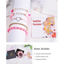 QianSiLi Bracciale Swiftie, Bracciali ispirati a Tay Regali per Swifties Ragazze Adolescenti e Donne, 5 Pieces Braccialetti