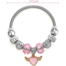 powerking Braccialetto per Bambini, 6 Set Braccialetti di Gioielli per Bambine Pandora Set per Dress Up Fingi per Giocare a