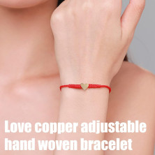 4 pezzi Cuore Bracciali Rosso Donne Ragazze Bracciale bracciale filo rosso del Destino per Madre Figlia Sorella Fidanzato