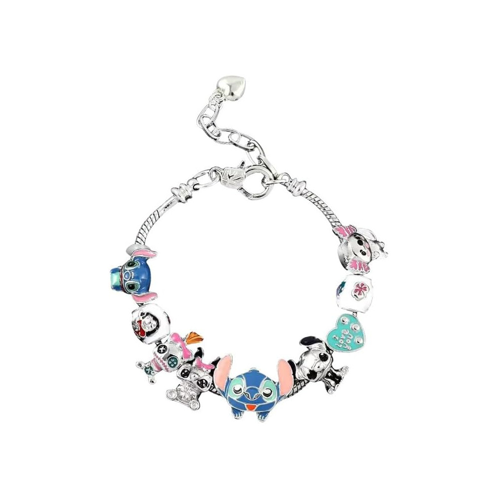 Xtaguvdm Animati Metallo Bracciale, Bracciale con ciondoli regolabili, Braccialetto Divertente, Bracciale in Lega per Bambini,