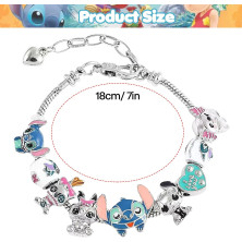 Xtaguvdm Animati Metallo Bracciale, Bracciale con ciondoli regolabili, Braccialetto Divertente, Bracciale in Lega per Bambini,