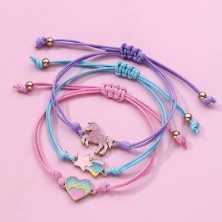 SCJJZ braccialetti bambina,kit per braccialetti bambina,bracciale amicizia,braccialetti distanza,braccialetti unicorno,Bracciale