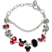 BJPERFMS Mickey Bracciale Bambina, Bracciale Minnie Bracciale Ragazza Ciondolo, Mickey Braccialetto Bambina con Ciondoli