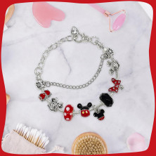 BJPERFMS Mickey Bracciale Bambina, Bracciale Minnie Bracciale Ragazza Ciondolo, Mickey Braccialetto Bambina con Ciondoli