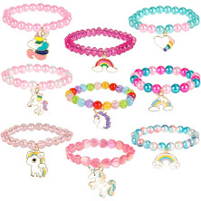 Sprinlot Bracciale Bambina, Bracciali Bambina Amicizia, Ragazze Bracciale con Unicorno, Regalo Braccialetti Compleanno Bambina,