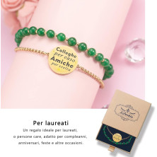 LParkin Bracciale Laurea Acciaio Inox Regolabile, Idee Regalo Laurea Donna