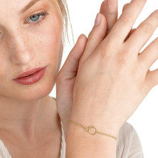 Noelani Bracciale in Argento Sterling 925, Bracciale da Donna in Acciaio Inossidabile, Oro, Argento, Viene Fornito in Una