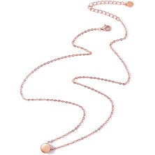 ChicSilver Collana girocollo da donna, argento/placcato oro/rosa oro, gioielli a girocollo con ciondolo a forma di