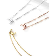 ChicSilver Collana girocollo da donna, argento/placcato oro/rosa oro, gioielli a girocollo con ciondolo a forma di