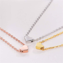 ChicSilver Collana girocollo da donna, argento/placcato oro/rosa oro, gioielli a girocollo con ciondolo a forma di